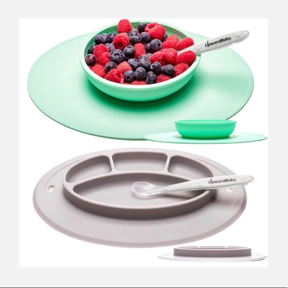 UpwardBaby Suction Bowl and Plate Placemat set - Picture 1 of 6